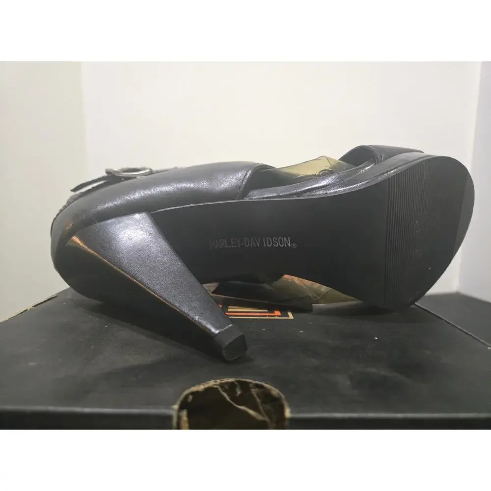Harley Davidson Jerri black high heel shoes ladie's size 7